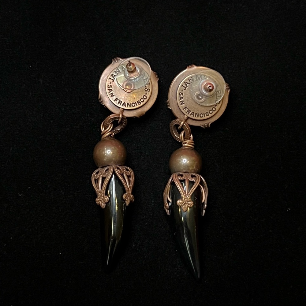 Jan Michaels SF Vintage-Inspired Drop Earrings - Picture 2 of 3